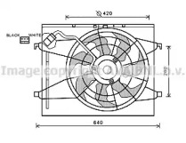 Вентилятор, охлаждение двигателя AVA QUALITY COOLING KA7523