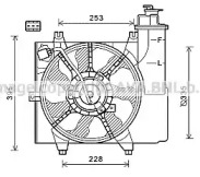 Вентилятор, охлаждение двигателя AVA QUALITY COOLING KA7531