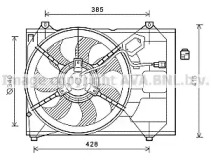 Вентилятор, охлаждение двигателя AVA QUALITY COOLING KA7533