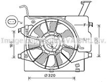 Вентилятор, охлаждение двигателя AVA QUALITY COOLING KA7535