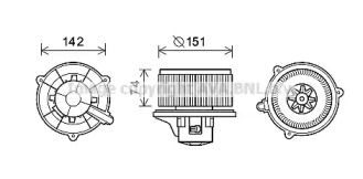 Электродвигатель, вентиляция салона AVA QUALITY COOLING KA8224