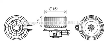 Электродвигатель, вентиляция салона AVA QUALITY COOLING KA8257