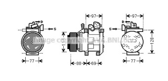 Компрессор AVA QUALITY COOLING KAK124