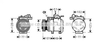 Компрессор AVA QUALITY COOLING KAK146