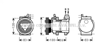 Компрессор, кондиционер AVA QUALITY COOLING KAK156