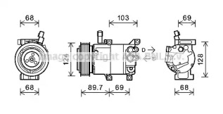 Компрессор AVA QUALITY COOLING KAK159