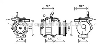 Компрессор AVA QUALITY COOLING KAK161