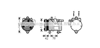 Компрессор AVA QUALITY COOLING KAK168