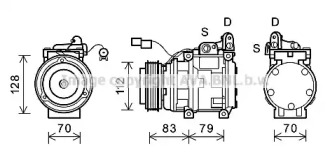 Компрессор, кондиционер AVA QUALITY COOLING KAK181