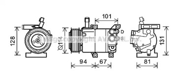 Компрессор, кондиционер AVA QUALITY COOLING KAK223