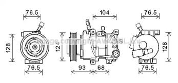 Компрессор AVA QUALITY COOLING KAK242