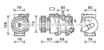 Компрессор AVA QUALITY COOLING KAK279