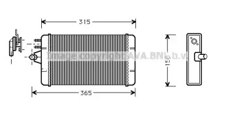 Теплообменник, отопление салона AVA QUALITY COOLING LC6024