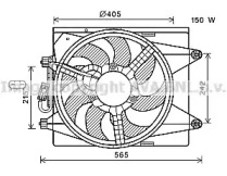 Вентилятор, охлаждение двигателя AVA QUALITY COOLING LC7502