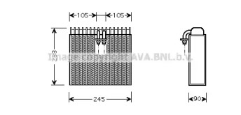 Испаритель, кондиционер AVA QUALITY COOLING LCV007