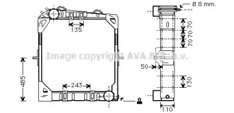 Теплообменник AVA QUALITY COOLING ME2168