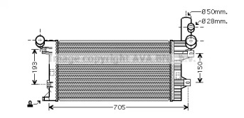 Теплообменник AVA QUALITY COOLING ME2204