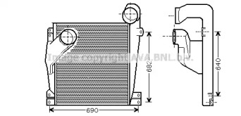 Интеркулер AVA QUALITY COOLING ME4196