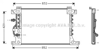 Конденсатор, кондиционер AVA QUALITY COOLING MEA5144