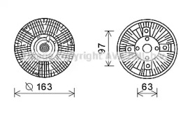 Сцепление AVA QUALITY COOLING MEC257