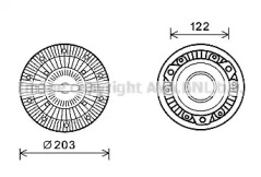 Сцепление AVA QUALITY COOLING MEC267