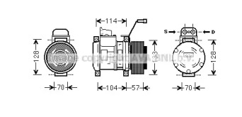 Компрессор AVA QUALITY COOLING MEK190