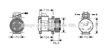 Компрессор AVA QUALITY COOLING MEK227