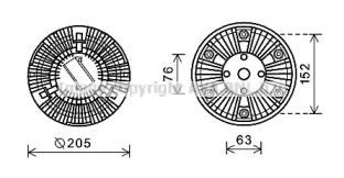 Сцепление AVA QUALITY COOLING MNC067