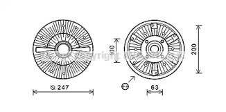 Сцепление AVA QUALITY COOLING MNC077