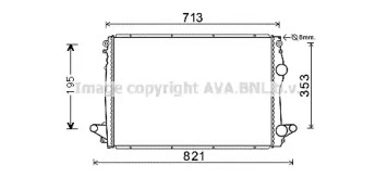 Радиатор, охлаждение двигателя AVA QUALITY COOLING MR2002
