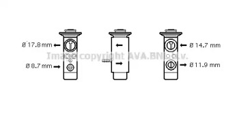 Клапан AVA QUALITY COOLING MS1093