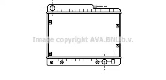 Радиатор, охлаждение двигателя AVA QUALITY COOLING MS2076