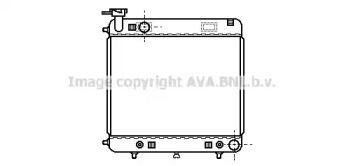 Радиатор, охлаждение двигателя AVA QUALITY COOLING MS2122