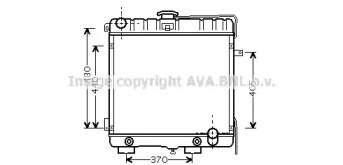 Радиатор, охлаждение двигателя AVA QUALITY COOLING MS2316