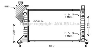 Теплообменник AVA QUALITY COOLING MS2343