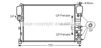 Теплообменник AVA QUALITY COOLING MS2447