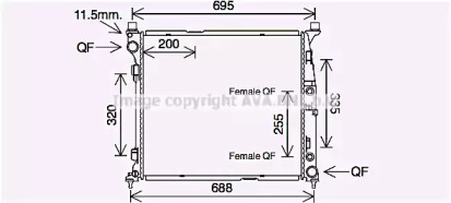 Теплообменник AVA QUALITY COOLING MS2694