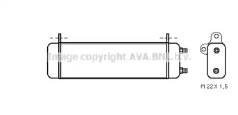 масляный радиатор, двигательное масло AVA QUALITY COOLING MS3184