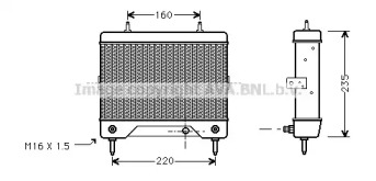 Масляный радиатор, автоматическая коробка передач AVA QUALITY COOLING MS3241