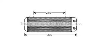 масляный радиатор, двигательное масло AVA QUALITY COOLING MS3324