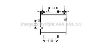 масляный радиатор, двигательное масло AVA QUALITY COOLING MS3533