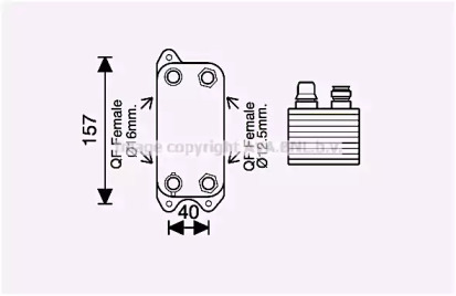 Теплообменник AVA QUALITY COOLING MS3686