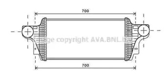 Интеркулер AVA QUALITY COOLING MS4549