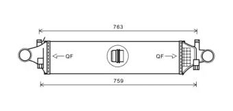 Интеркулер AVA QUALITY COOLING MS4659