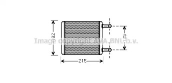 Теплообменник, отопление салона AVA QUALITY COOLING MS6442