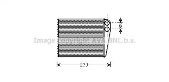 Теплообменник, отопление салона AVA QUALITY COOLING MS6465