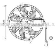 Вентилятор, охлаждение двигателя AVA QUALITY COOLING MS7656