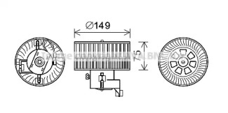 Электродвигатель, вентиляция салона AVA QUALITY COOLING MS8619