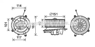 Электродвигатель AVA QUALITY COOLING MS8624