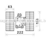 Электродвигатель, вентиляция салона AVA QUALITY COOLING MS8633